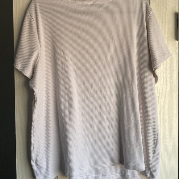 Old Navy white ribbed tee XXL - Picture 4 of 4